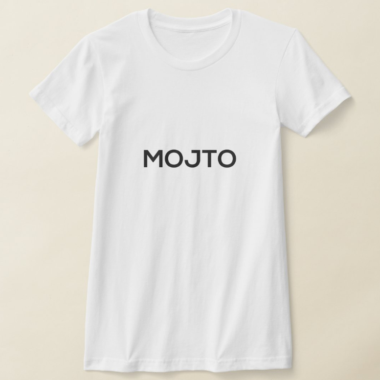 MOJTO WOMAN ESSENTIAL BLACK TEE