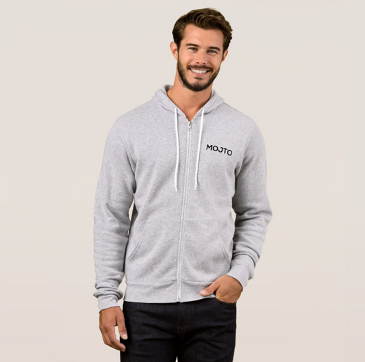 MOJTO ZIP HOODIE GREY