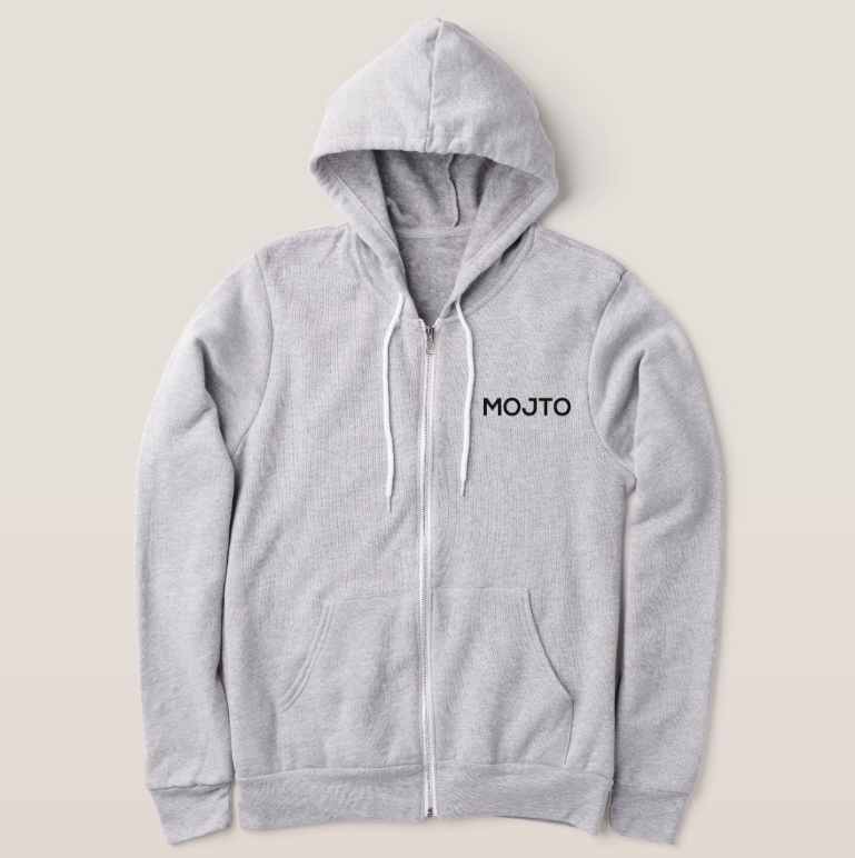 MOJTO ZIP HOODIE GREY