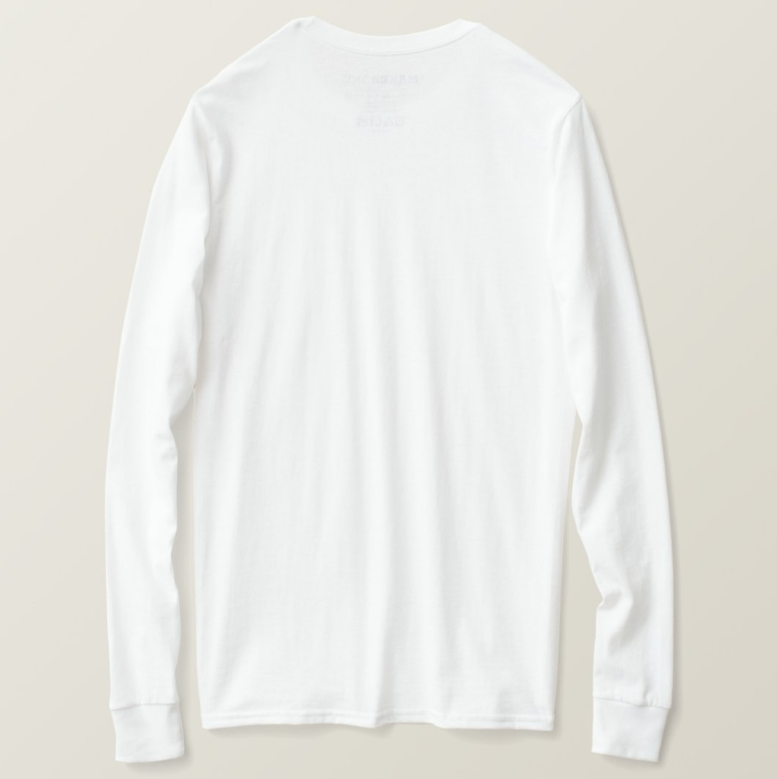 MOJTO MAN LONG SLEEVE WHITE TEE