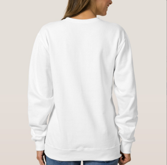 MOJTO WOMAN CREWNECK SWEATSHIRT WHITE