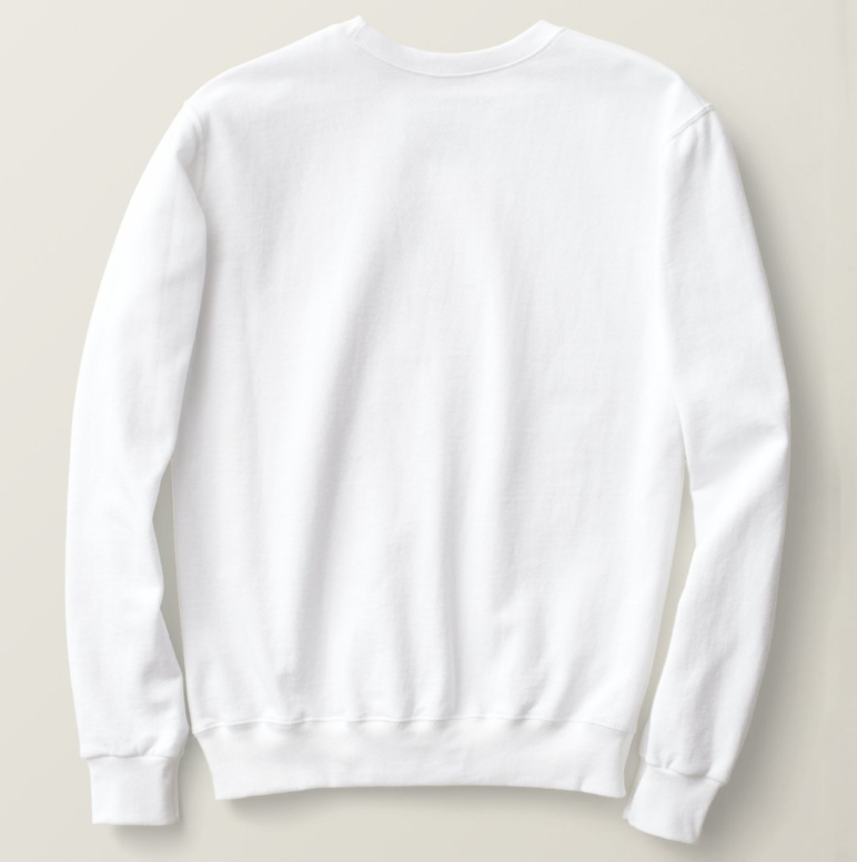 MOJTO WOMAN CREWNECK SWEATSHIRT WHITE