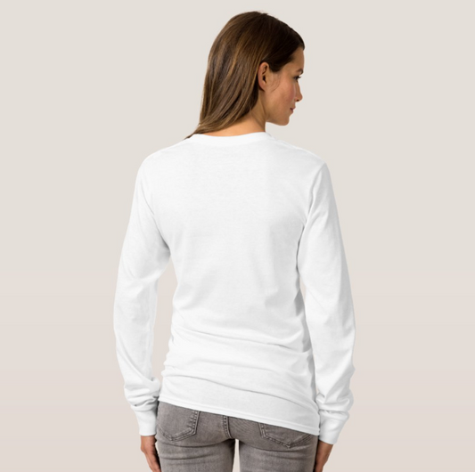 MOJTO WOMAN LONG SLEEVE WHITE TEE