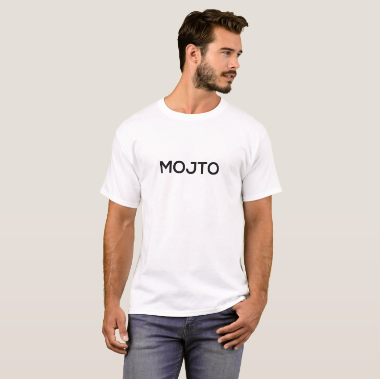 MOJTO MAN ESSENTIAL WHITE TEE