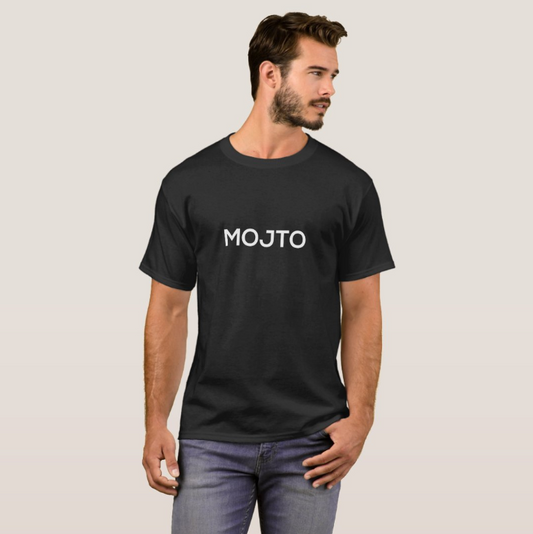 MOJTO MAN ESSENTIAL BLACK TEE